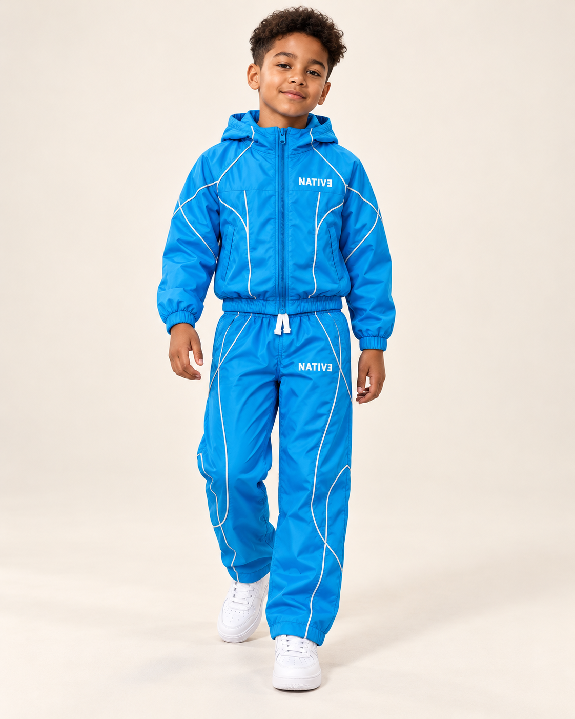 Native nylon set, boys-size-8, Gamma Blue