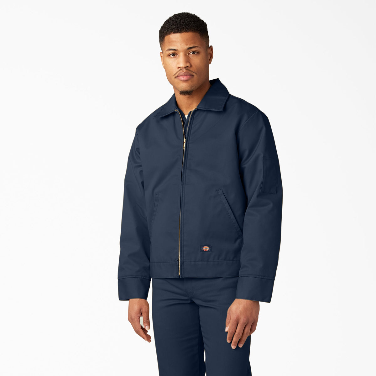 Dickies TJ15 Insulated Eisenhower Jacket in Dark Navy — front view