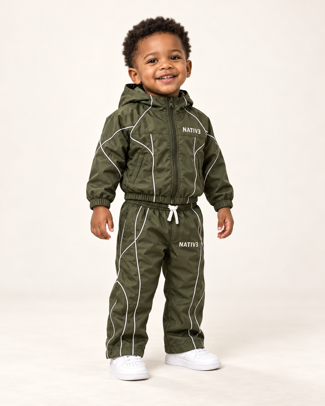 Native nylon set, toddlers-2t, Army Green