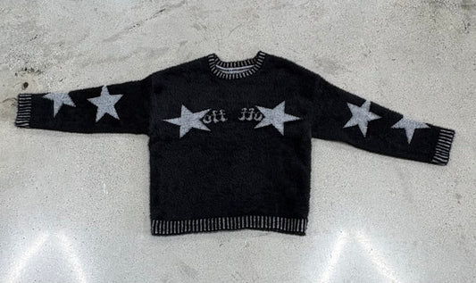Rich Gang Star Shift — Black / Heather Gray — actual item photo, wearable side 1