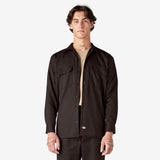 Dickies 574 Original Long Sleeve Work Shirt — Dark Brown