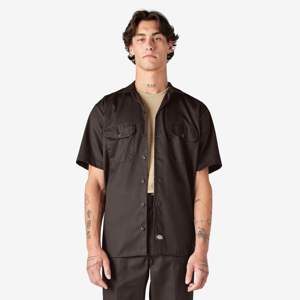 Dickies 1574 Dark Brown — front view