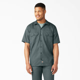 Dickies 1574 Original Short Sleeve Work Shirt — Lincoln Green