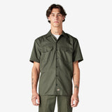 Dickies 1574 Original Short Sleeve Work Shirt — Olive Green