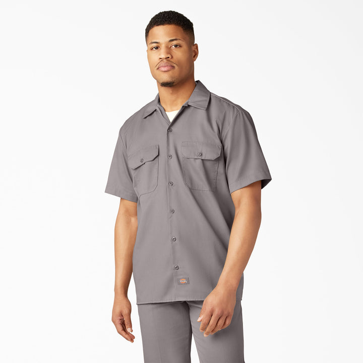 Dickies 1574 Original Short Sleeve Work Shirt — Silver