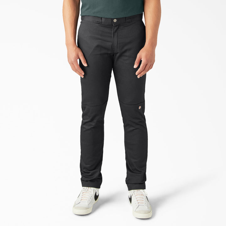 Dickies WP811 FLEX Skinny Fit Double Knee Work Pants — Black