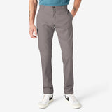 Dickies WP811 FLEX Skinny Fit Double Knee Work Pants — Silver