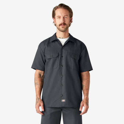 Dickies 1574 Original Short Sleeve Work Shirt — Charcoal