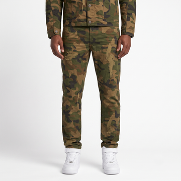 Arketype Spencer Olive Camo Jeans — front view