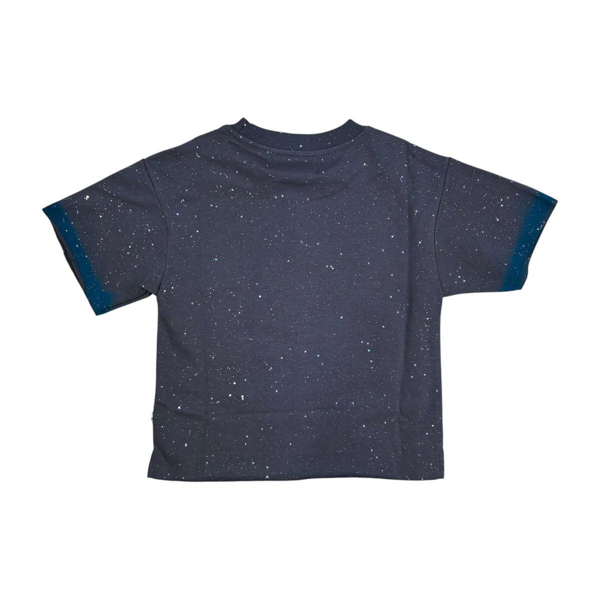 BKYS Kids' Doomsday French Terry Cropped Tee — Grey — back