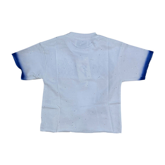 BKYS Kids' Doomsday French Terry Cropped Tee — White — back