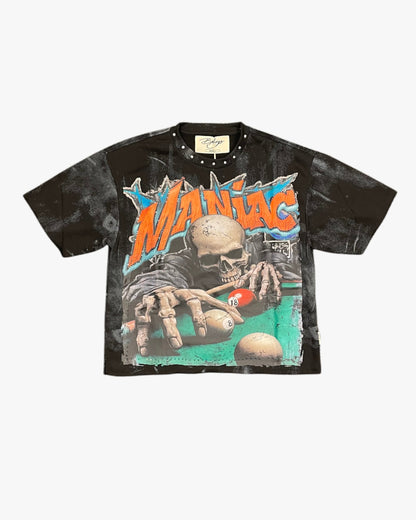 BKYS Maniac French Terry Cropped Tee — Black — front
