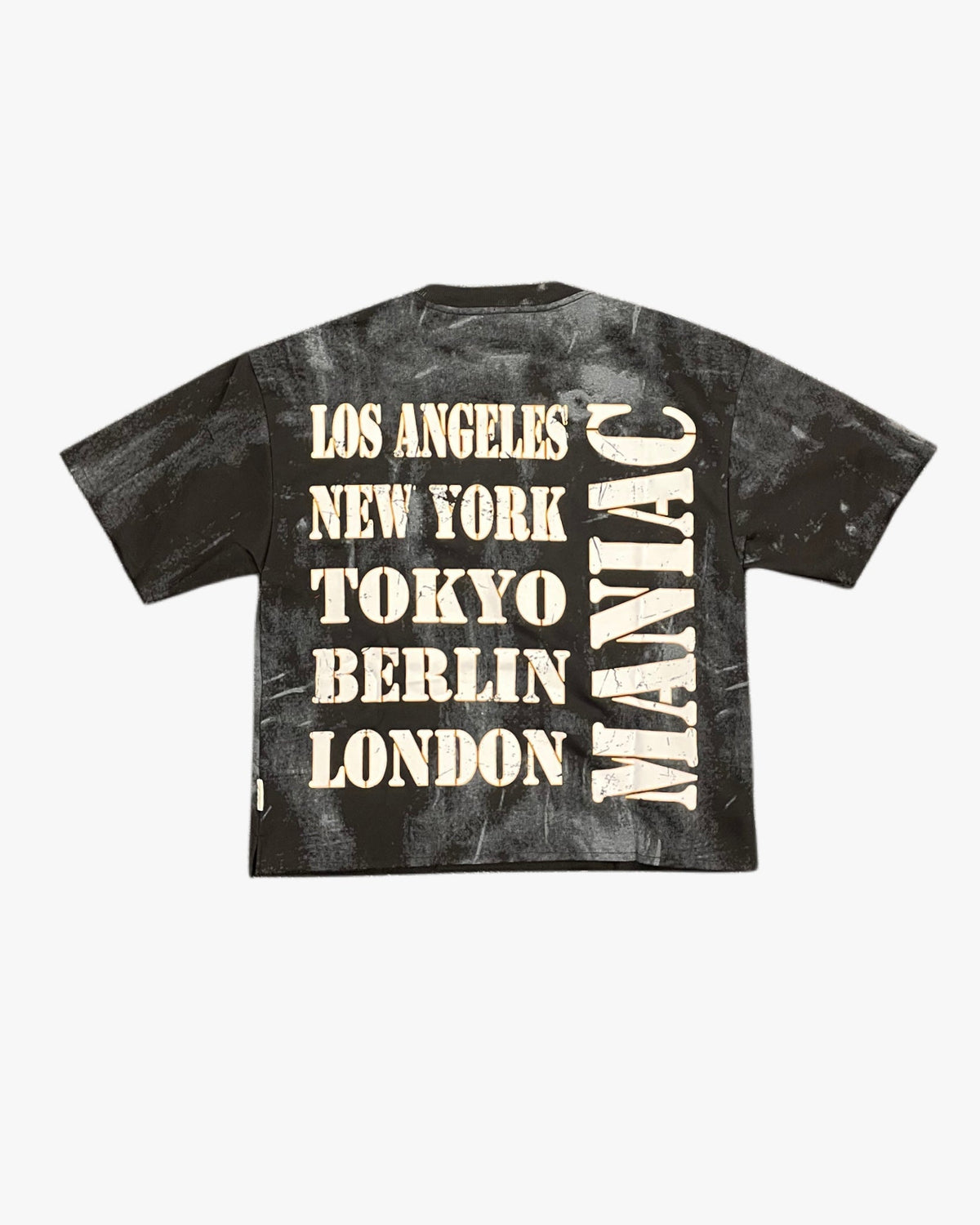 BKYS Maniac French Terry Cropped Tee — Black — back