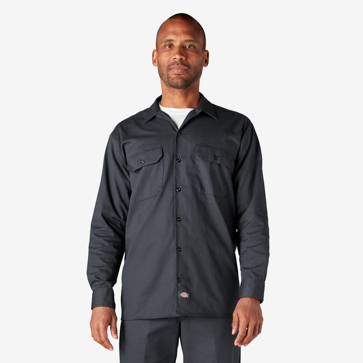 Dickies 574 Original Long Sleeve Work Shirt — Black