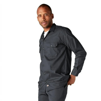 Dickies 574 Original Long Sleeve Work Shirt — Black