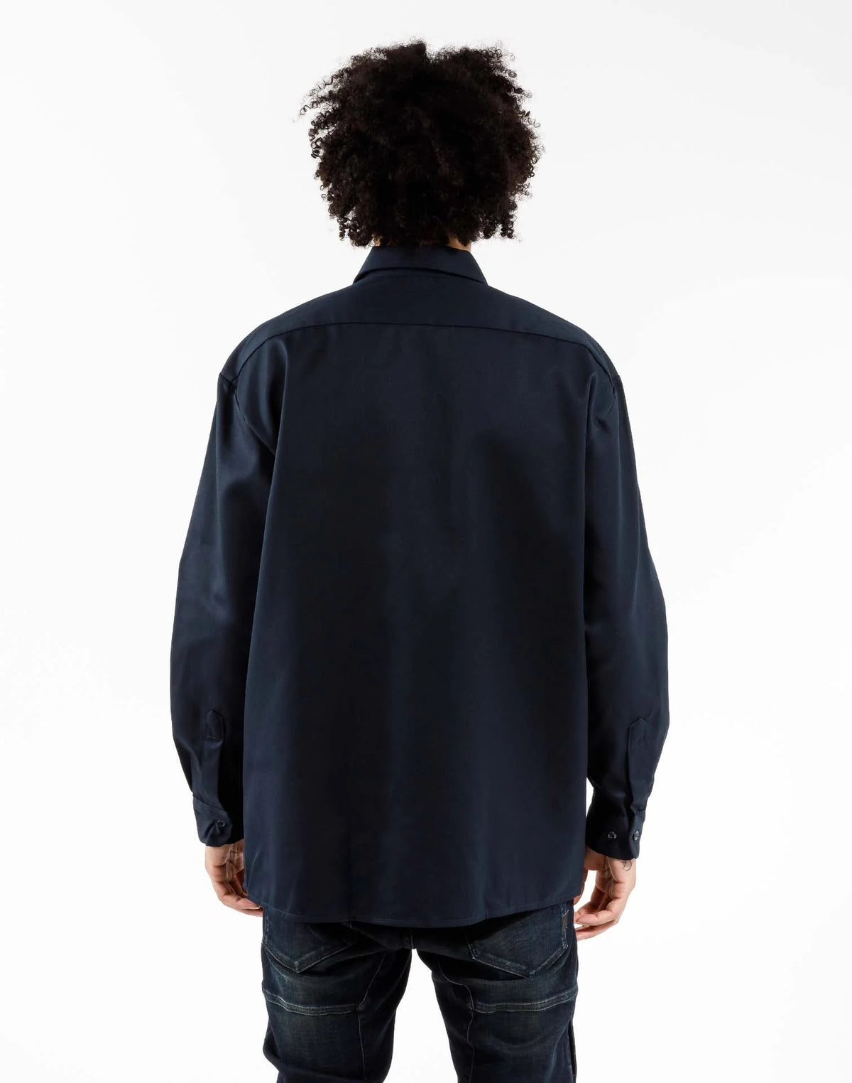 Dickies 574 Original Long Sleeve Work Shirt — Dark Navy