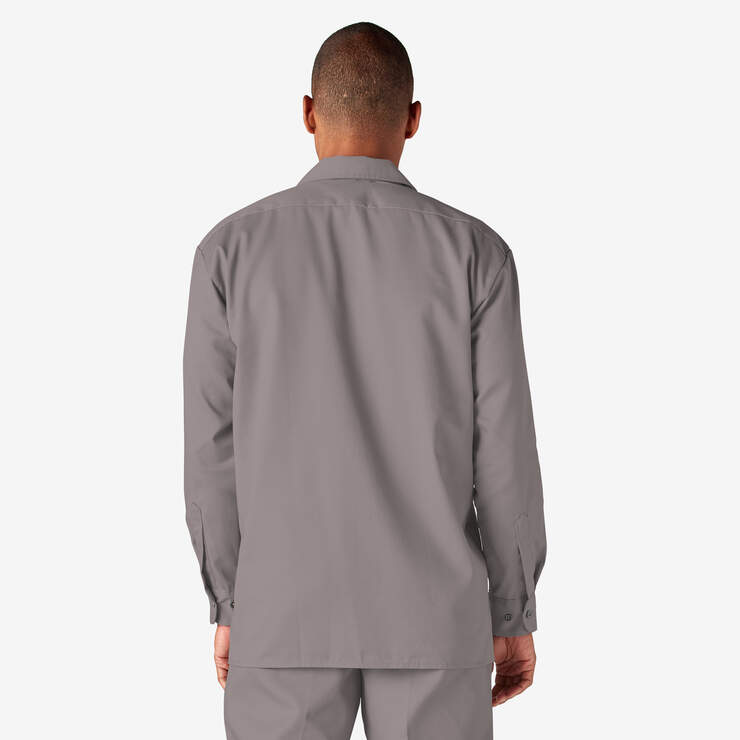 Dickies 574 Original Long Sleeve Work Shirt — Silver