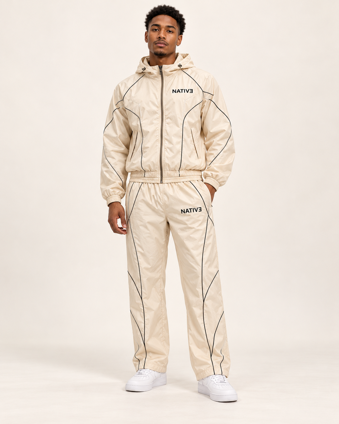 Native nylon set, adults, Cream