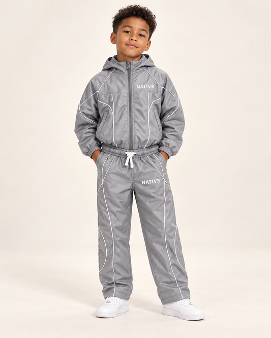 Native nylon set, boys-size-8, Silver