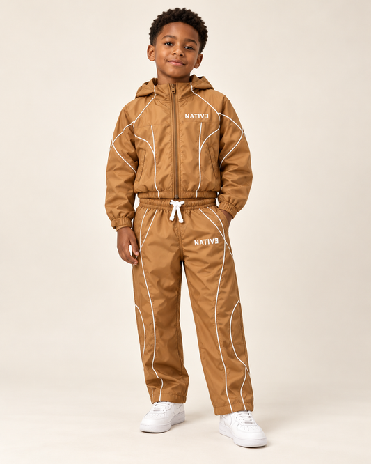 Native nylon set, boys-size-8, Wheat