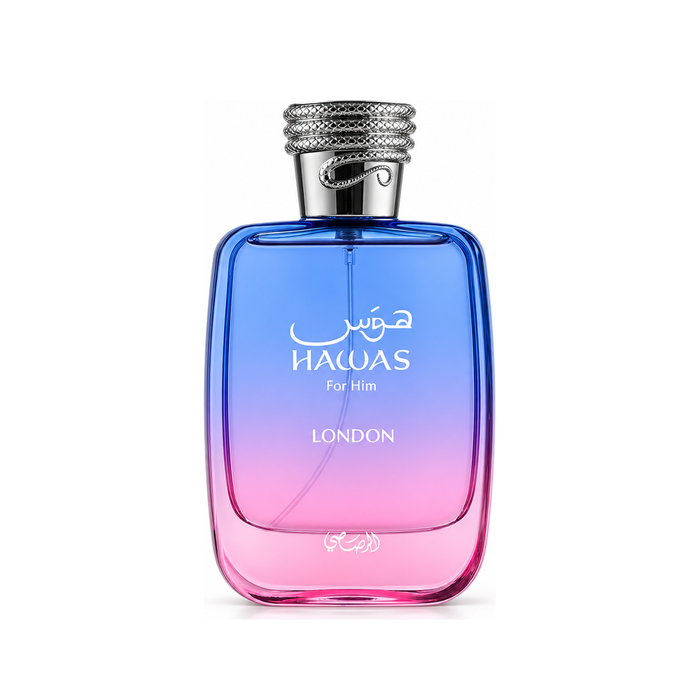 Rasasi Hawas London — 100 ml Eau de Parfum — bottle front