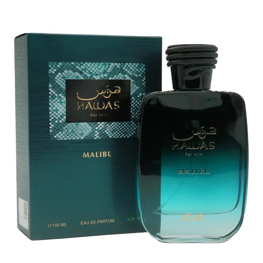 Rasasi Hawas Malibu — 100 ml Eau de Parfum — bottle front