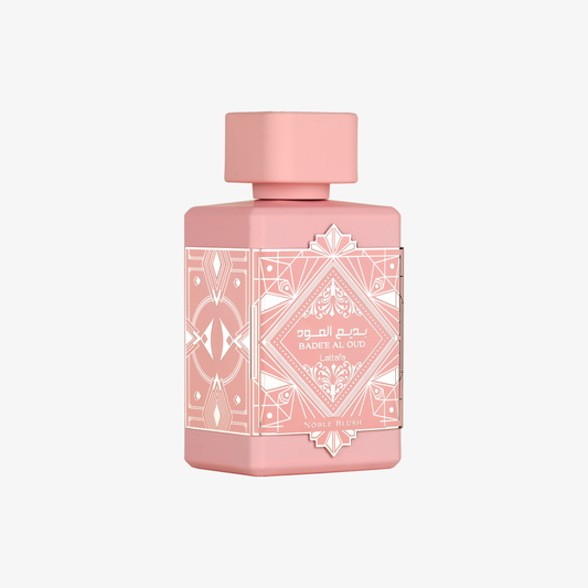 Lattafa Bade'e Al Oud Noble Blush — 100 ml Eau de Parfum — bottle front
