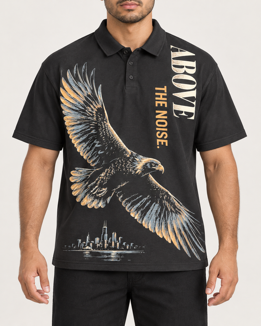 Above the Noise — Charcoal Polo