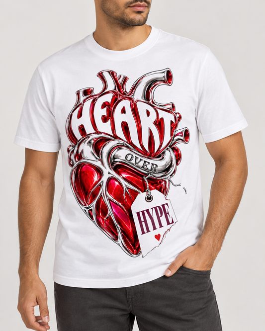 Heart Over Hype — White