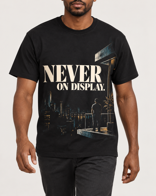 Never on Display — Black