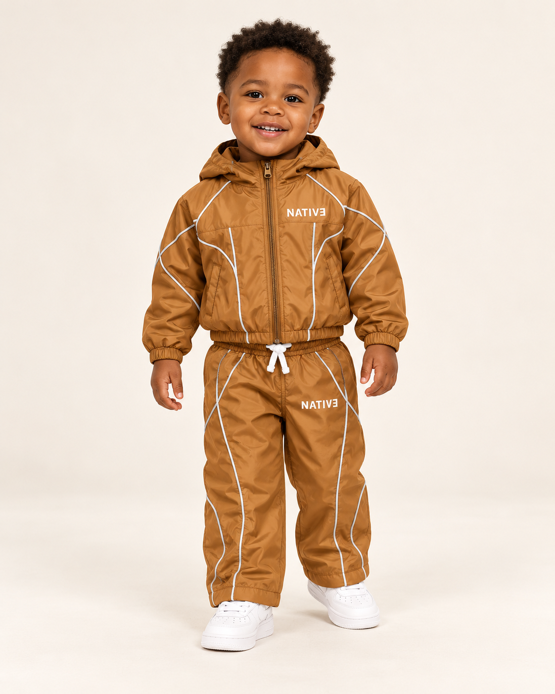 Native nylon set, toddlers-2t, Wheat
