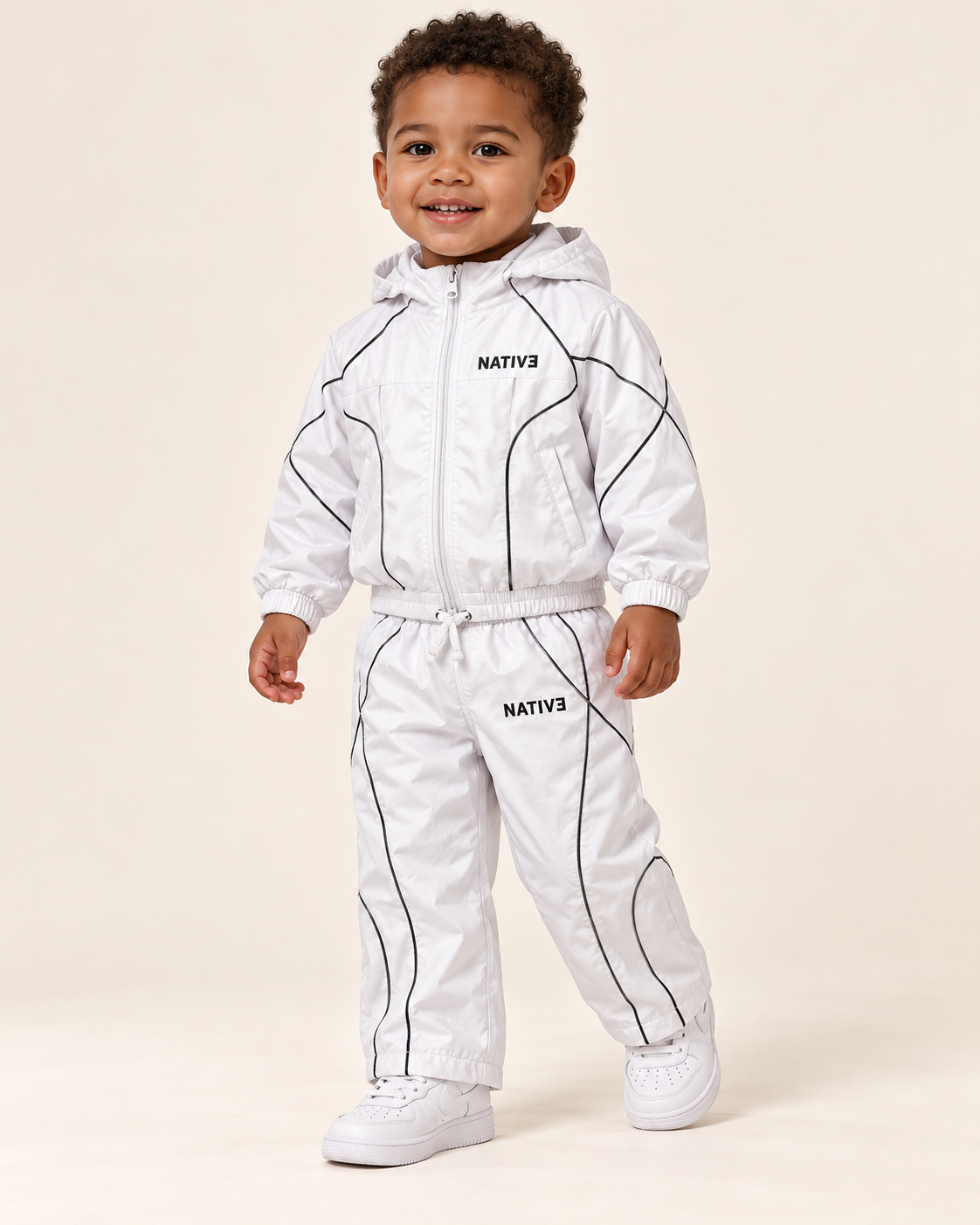 Native nylon set, toddlers-2t, White
