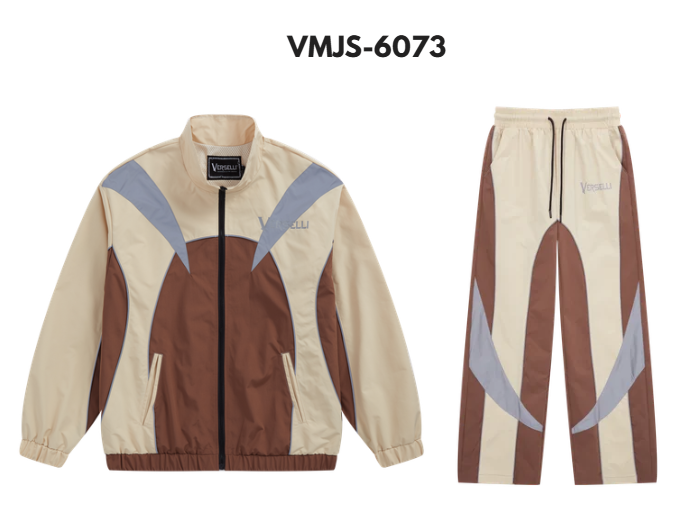 Verselli Strike Nylon Set — Beige & Brown — alternate view