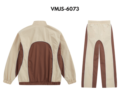 Verselli Strike Nylon Set — Beige & Brown — additional detail
