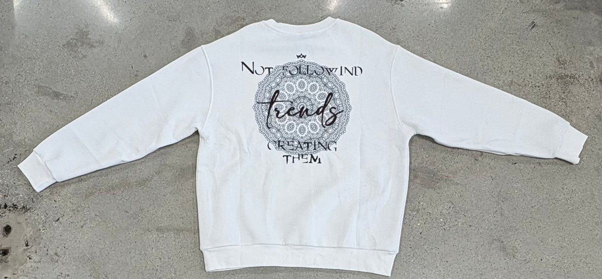 Rich Gang Crown Theory — White — actual item photo, back