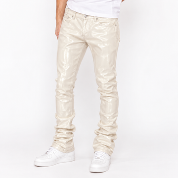 Waimea stacked jeans in White